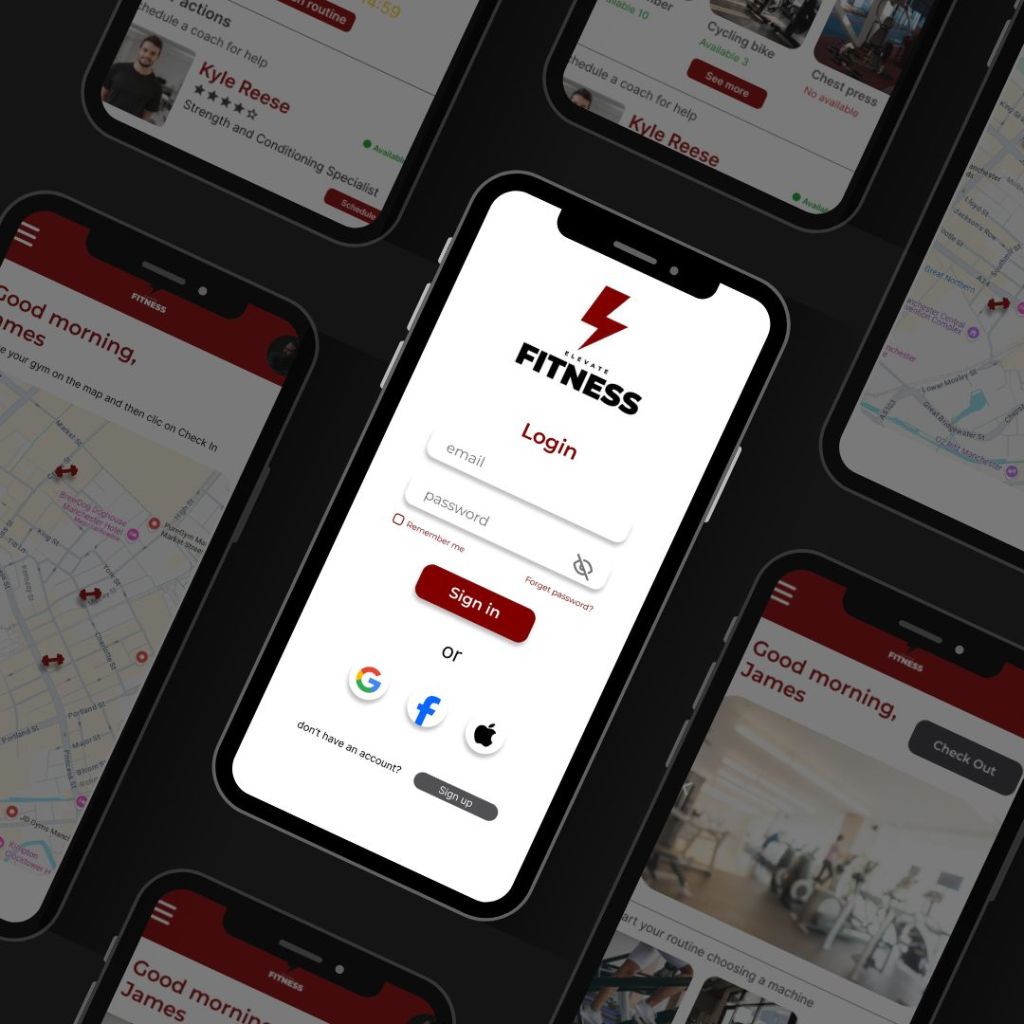 prototipo de app para gimnasio